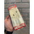 Vintage 1950s Lee Begman NOS Ladies White Beaded Gloves Nylon New Deadstock