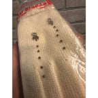 Vintage 1950s Lee Begman NOS Ladies White Beaded Gloves Nylon New Deadstock