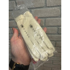Vintage 1950s Lee Begman NOS Ladies White Beaded Gloves Nylon New Deadstock