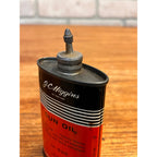 Vintage J.C. Higgins Gun Oil Lead Top 3 Oz Tin Can Advertising Oiler