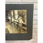 Original 1900s Leather Fur Hide Tannery Occuptional Cabinet Photo Sheboygan Wis
