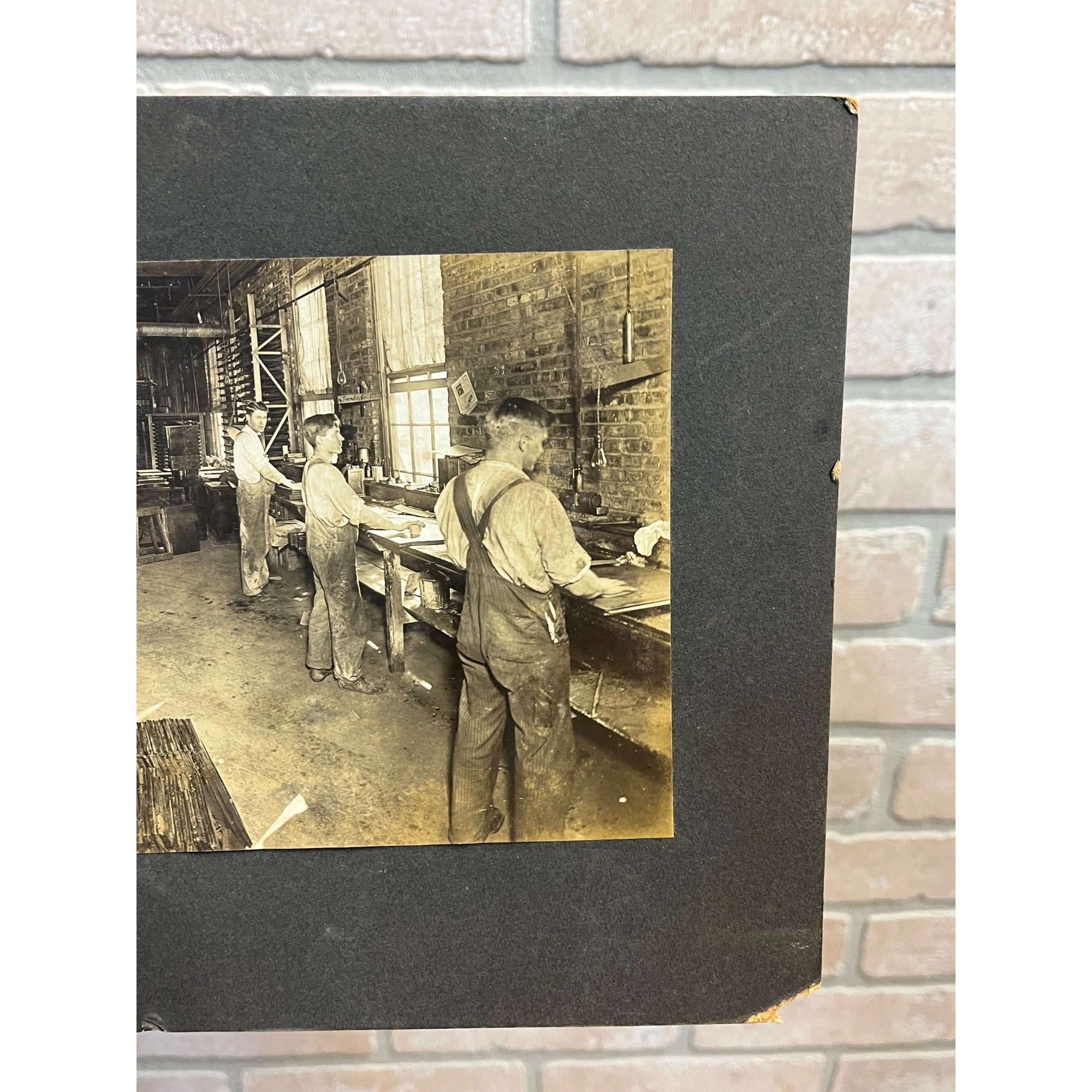 Original 1900s Leather Fur Hide Tannery Occuptional Cabinet Photo Sheboygan Wis