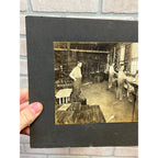 Original 1900s Leather Fur Hide Tannery Occuptional Cabinet Photo Sheboygan Wis