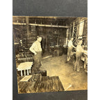 Original 1900s Leather Fur Hide Tannery Occuptional Cabinet Photo Sheboygan Wis