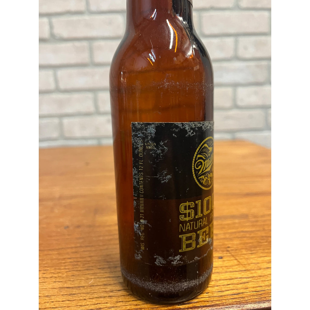 Vintage 1960s Miller $1000 Natural Process Beer Paper Label Bottle Milwaukee 12oz