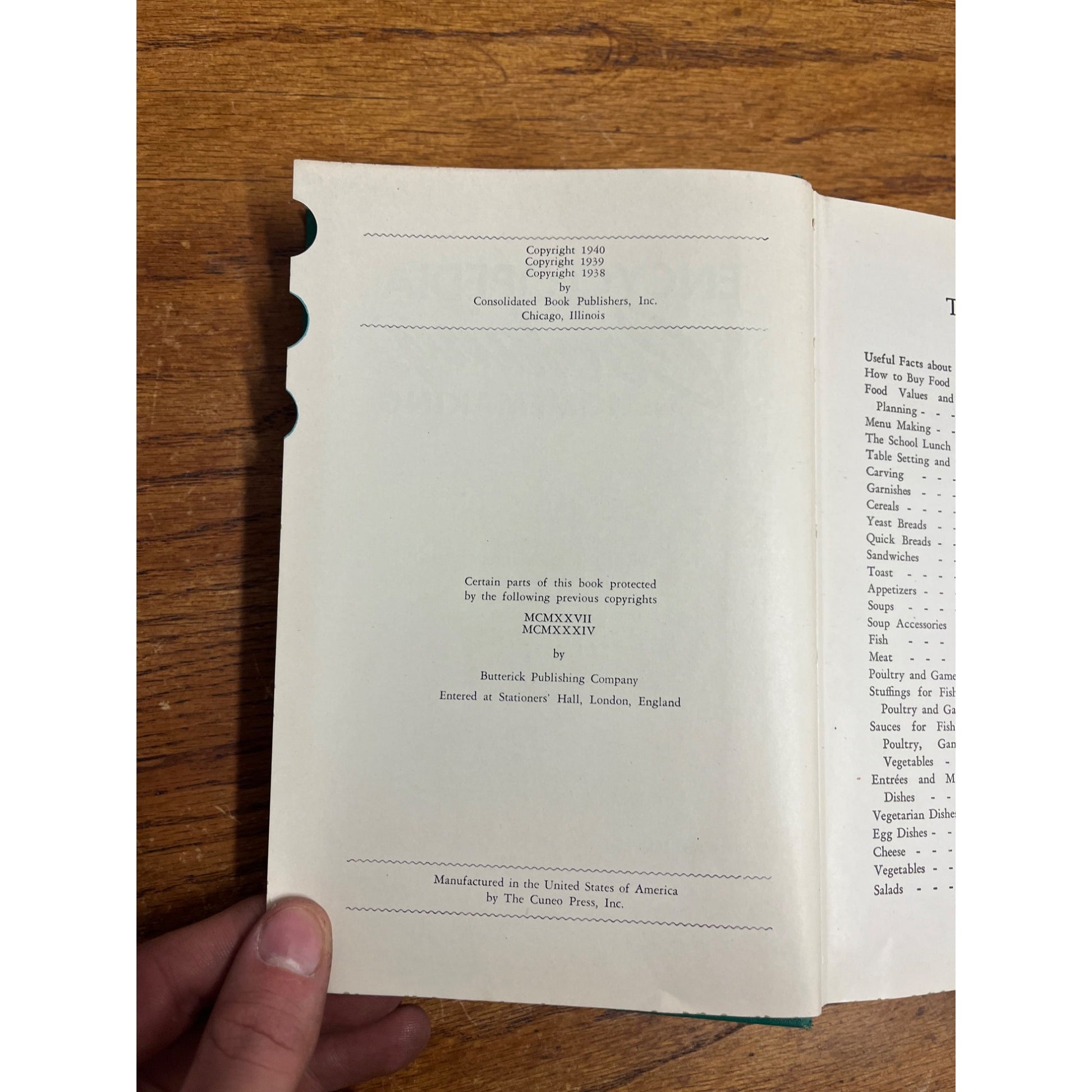 1940 Culinary Arts Institute Encyclopedia of Cooking and Homemaking Hardcover