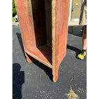 Antique Primitive 19th c. Farm Feed / Grain Trough Bin Original Red Paint Planter Display