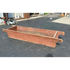 Antique Primitive 19th c. Farm Feed / Grain Trough Bin Original Red Paint Planter Display