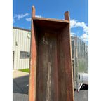 Antique Primitive 19th c. Farm Feed / Grain Trough Bin Original Red Paint Planter Display