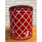 Vintage Billy's Bretzels Pretzels & Gems Large Tin Can w/ Lid - Reading PA Metal