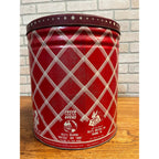 Vintage Billy's Bretzels Pretzels & Gems Large Tin Can w/ Lid - Reading PA Metal