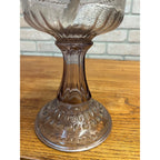 Antique EAPG Light Amethyst Purple Glass Oil Lamp w/ Queen Anne No. 2 Burner