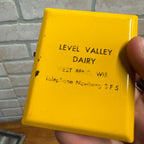 Vintage Newburg Wisconsin Level Valley Dairy Milk Farm Advertising Clip