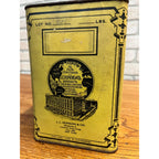Vintage J.L Hopkins Co. Crude Drugs New York Yellow Pharmacy Container Can Tin