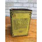 Vintage J.L Hopkins Co. Crude Drugs New York Yellow Pharmacy Container Can Tin