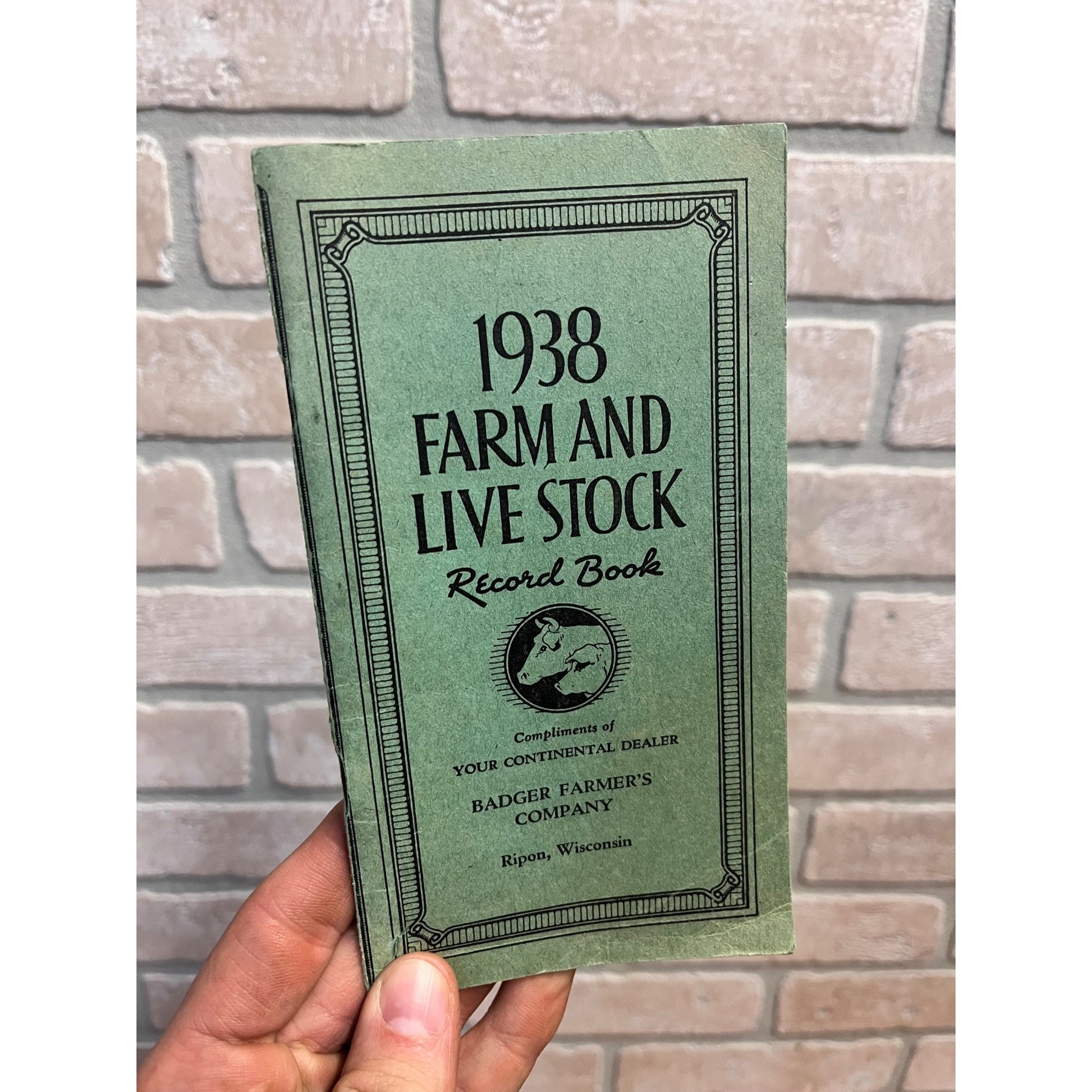 Vintage Badger Farmers Company Advertising Record Book Manual Farm & Livestock