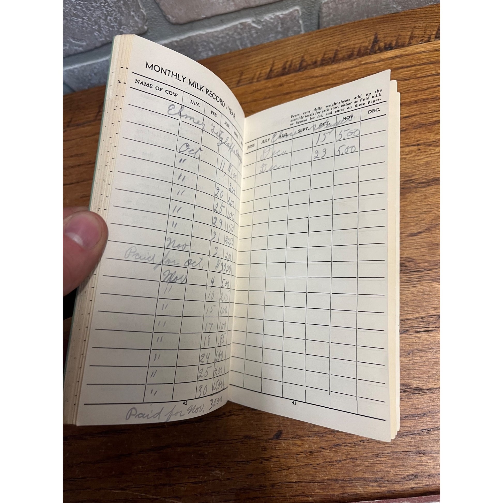 Vintage Badger Farmers Company Advertising Record Book Manual Farm & Livestock