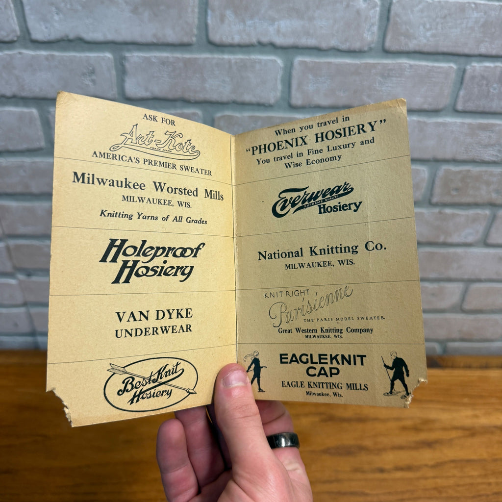 Milwaukee Wis Dance Invitation Card Juneau Hall Advertising Bowling 1924