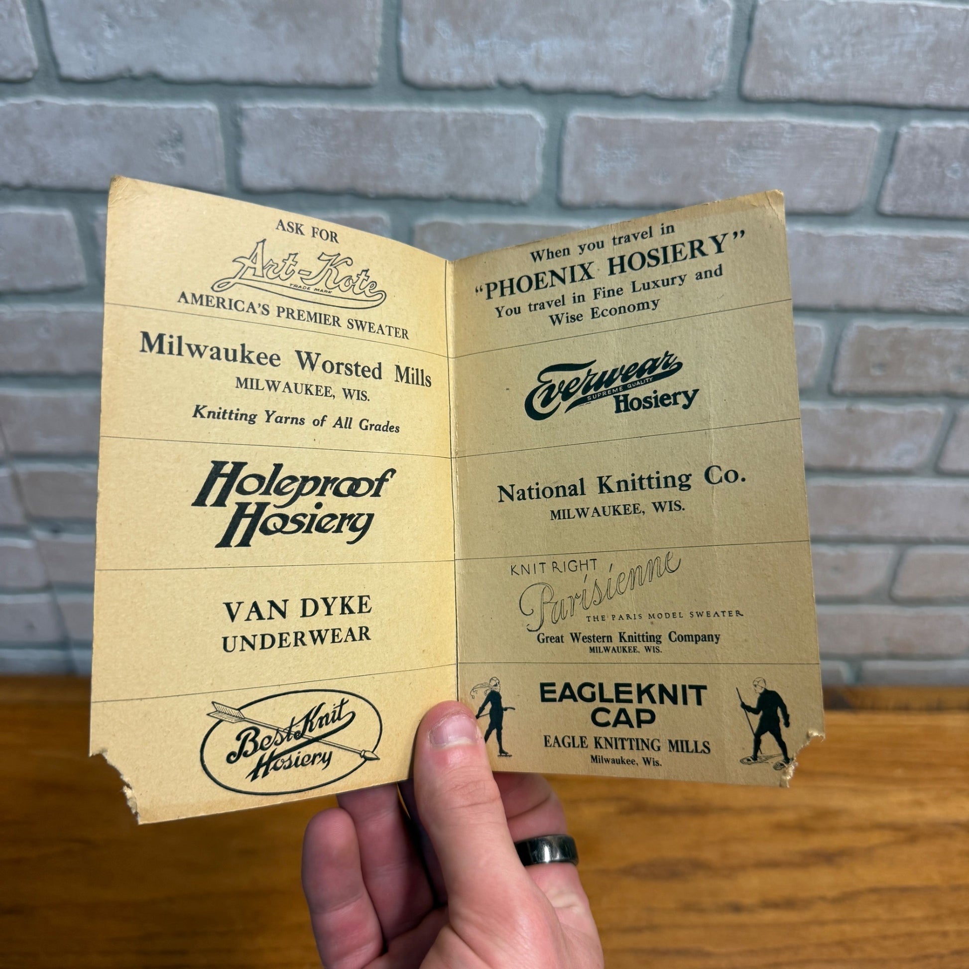 Milwaukee Wis Dance Invitation Card Juneau Hall Advertising Bowling 1924