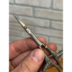 Antique Sterling Silver Sewing Scissors Victorian Ornate