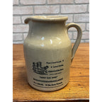 Vintage Child's Cash Shoe Store Advertising Stoneware Pitcher England