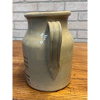 Vintage Child's Cash Shoe Store Advertising Stoneware Pitcher England