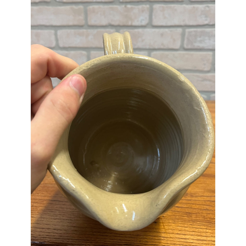Vintage Child's Cash Shoe Store Advertising Stoneware Pitcher England