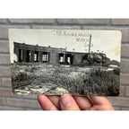 Wilkie, Saskatchewan RPPC Postcard CPR Railroad Roundhouse Depot