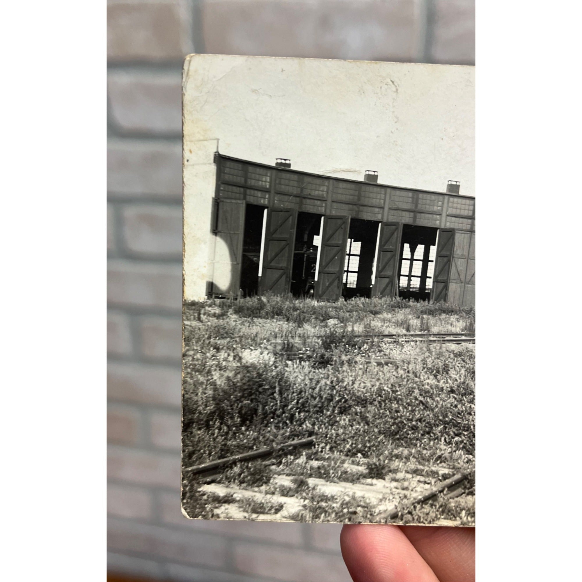 Wilkie, Saskatchewan RPPC Postcard CPR Railroad Roundhouse Depot