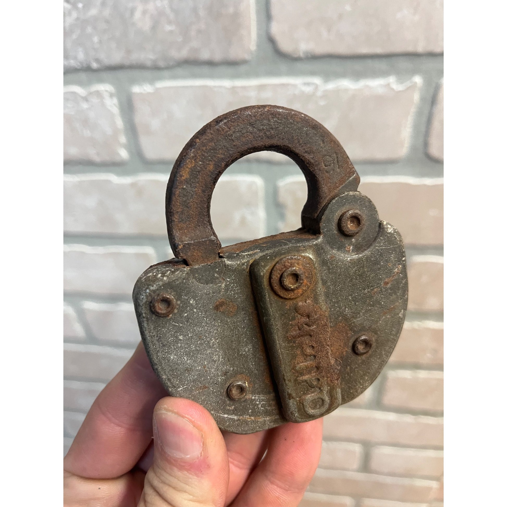Vintage Adlake "C&NW" (Chicago and Northwestern) Railroad Padlock