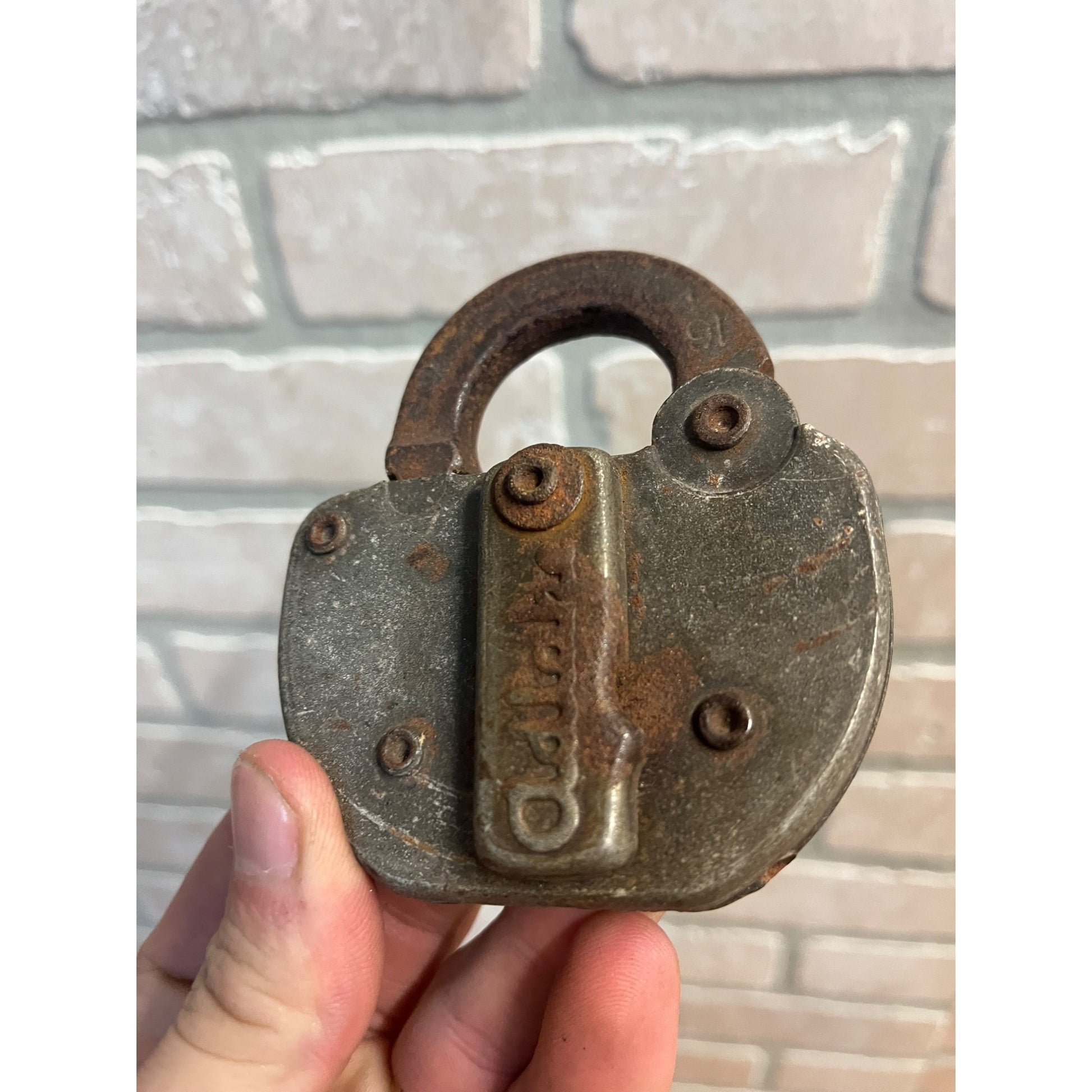 Vintage Adlake "C&NW" (Chicago and Northwestern) Railroad Padlock