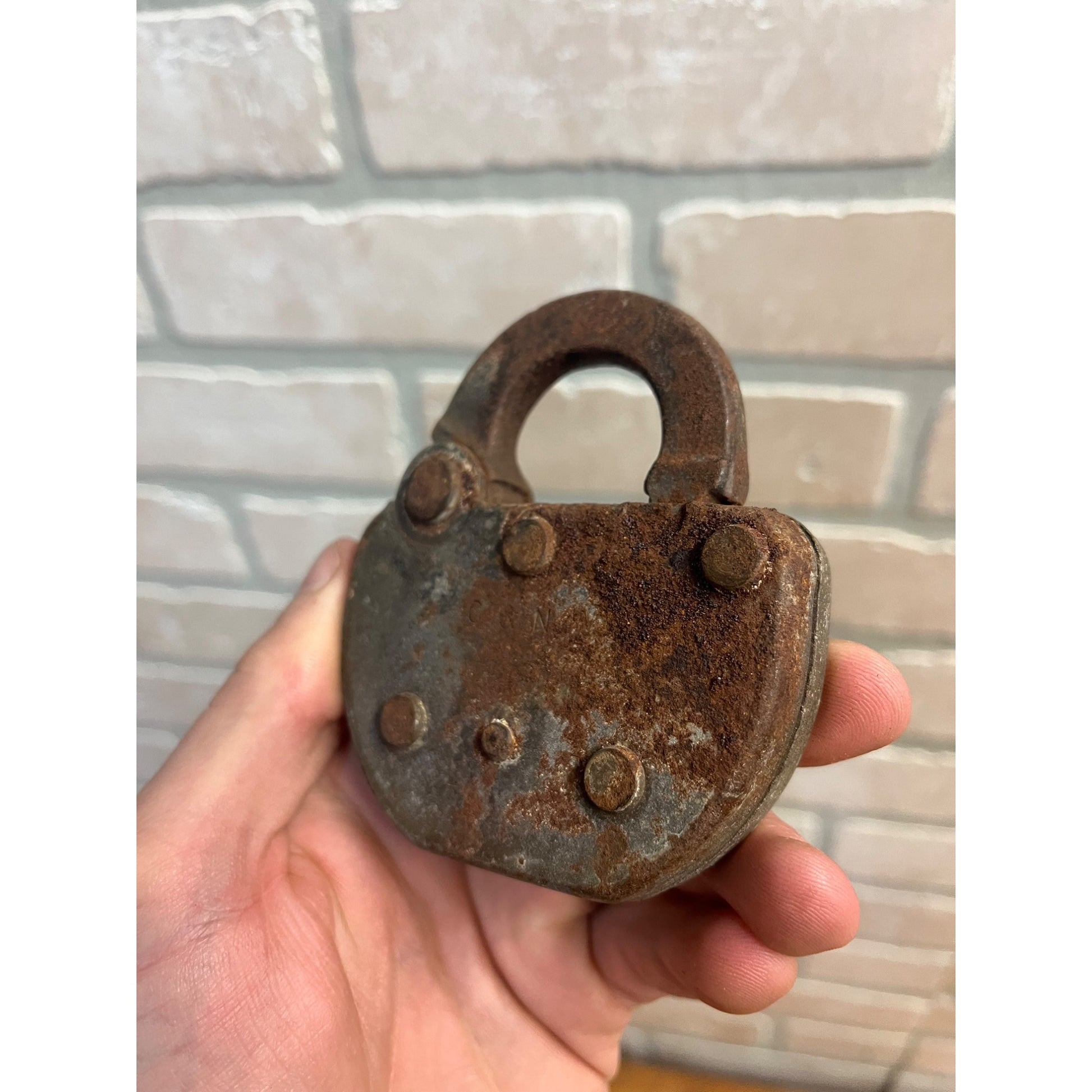 Vintage Adlake "C&NW" (Chicago and Northwestern) Railroad Padlock