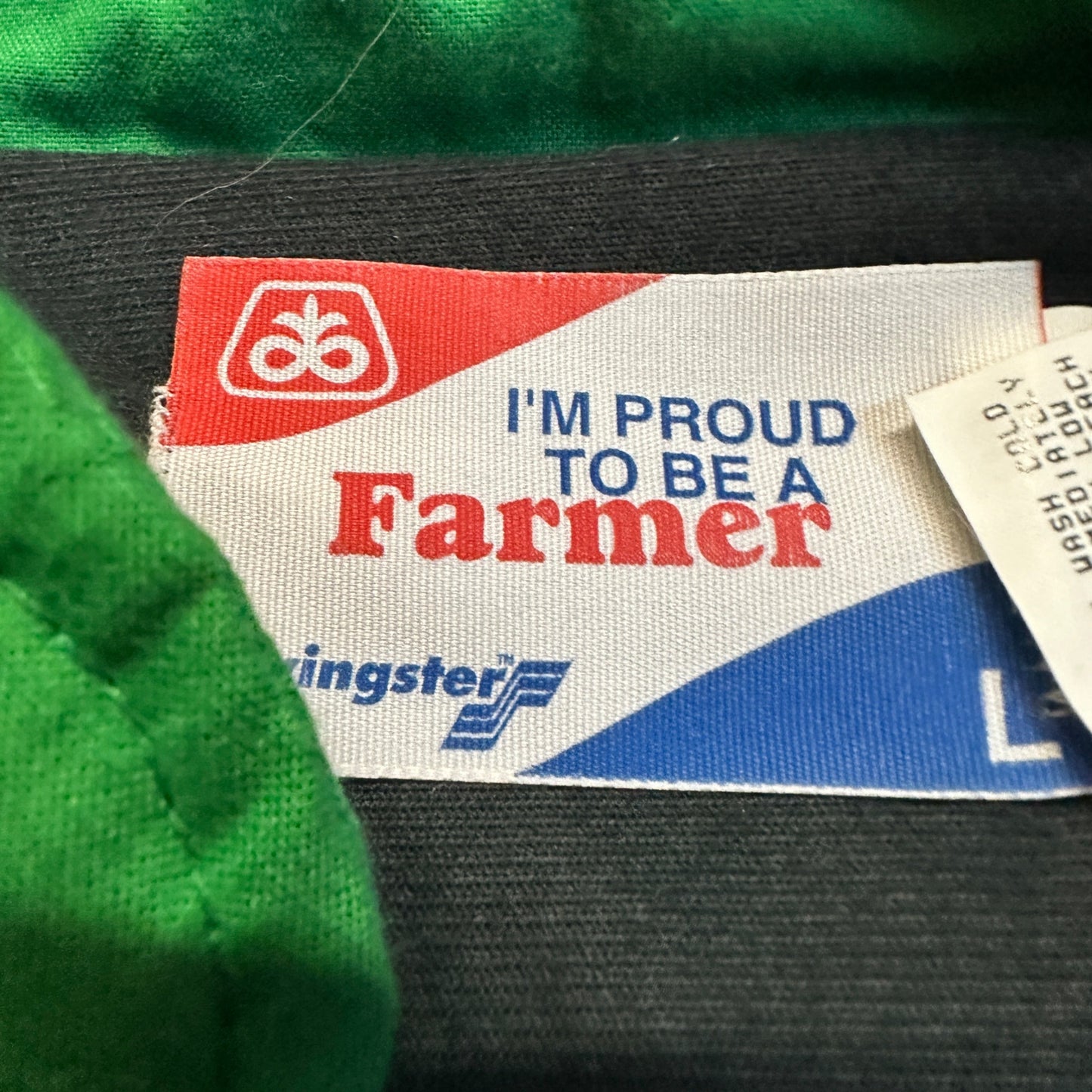 Pioneer Seeds Green Sz L “Proud To Be A Farmer” Varsity Jacket Vintage 80-90s