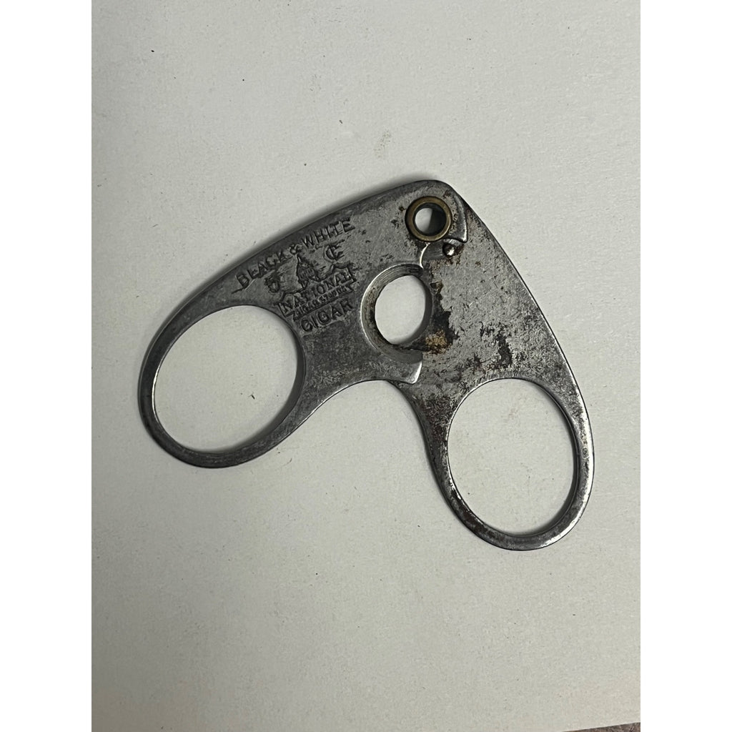 1940's BLACK & WHITE National Cigar Stands 5 Cent Cigars Pocket Cigar Cutter