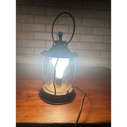 Vintage Nautical Maritime Electric Brass Lantern Light Lamp