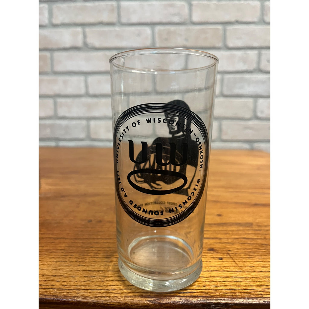 UWO Oshkosh Wisconsin Titans Collegiate Crest Collection Glass Coca Cola Coke