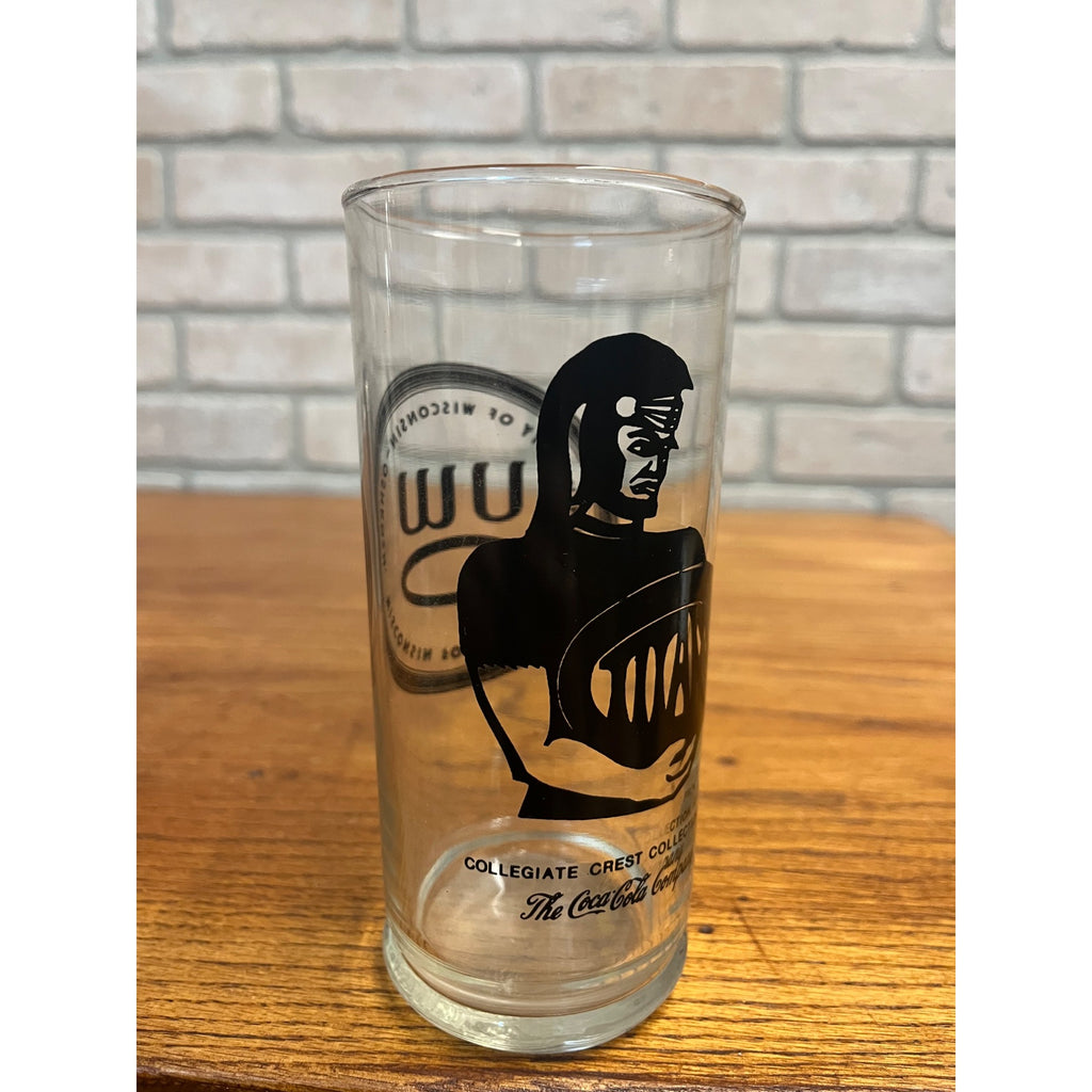 UWO Oshkosh Wisconsin Titans Collegiate Crest Collection Glass Coca Cola Coke