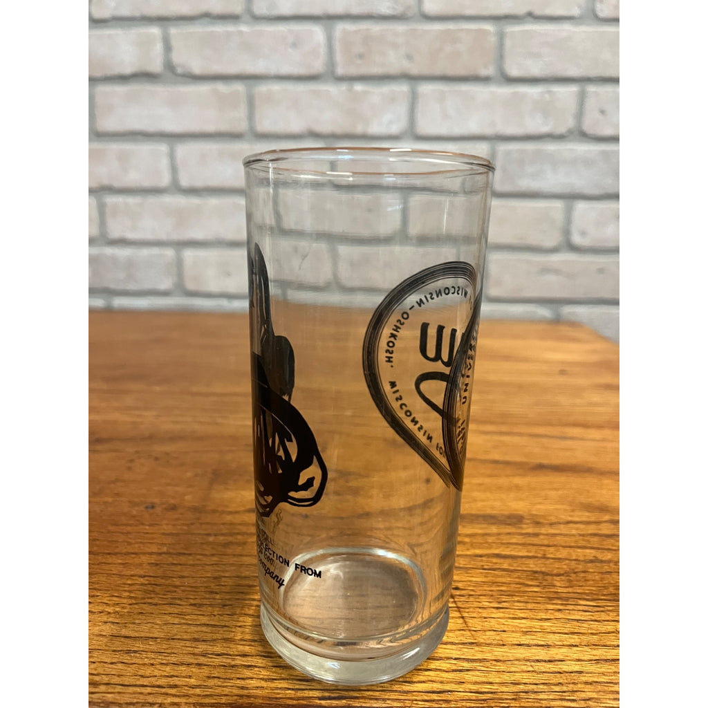 UWO Oshkosh Wisconsin Titans Collegiate Crest Collection Glass Coca Cola Coke