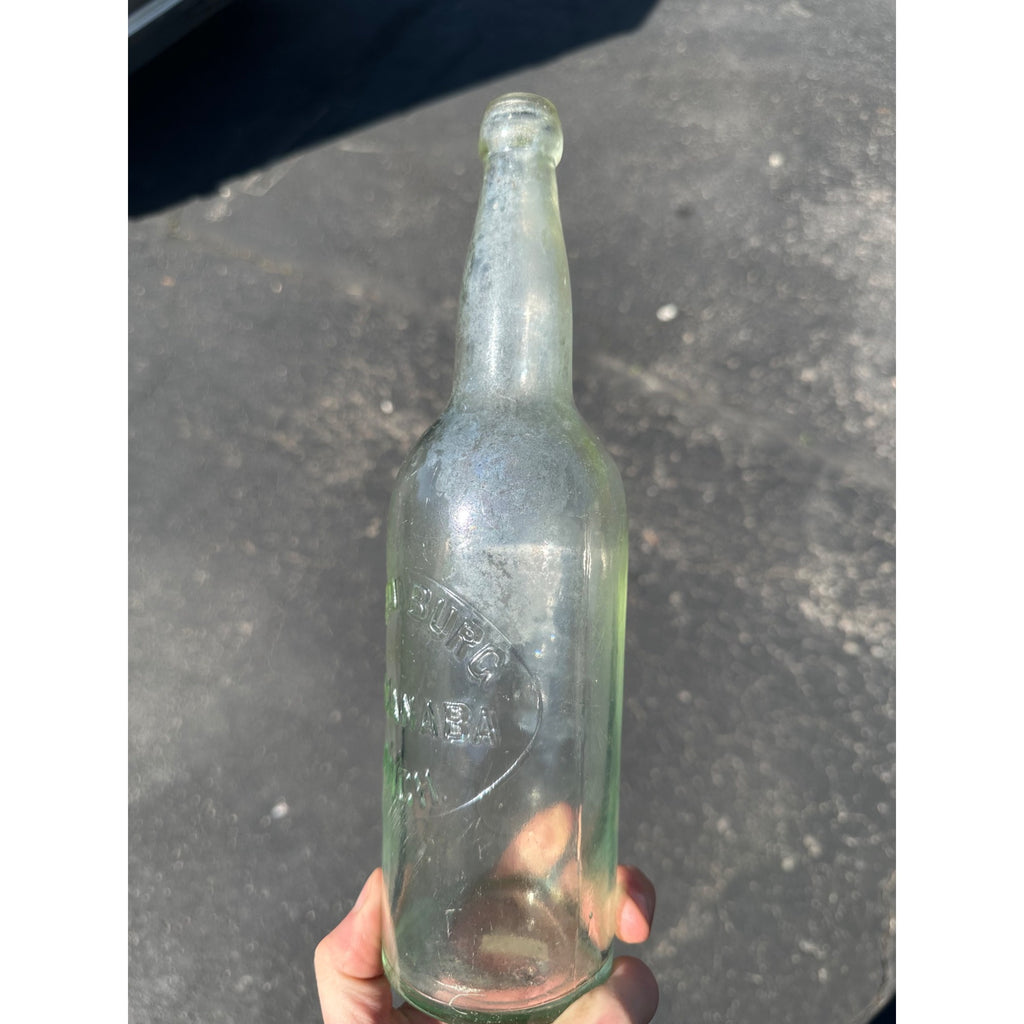 Pre-Prohibition Theo Burg Aqua Green Escanaba Michigan Beer Bottle Embossed