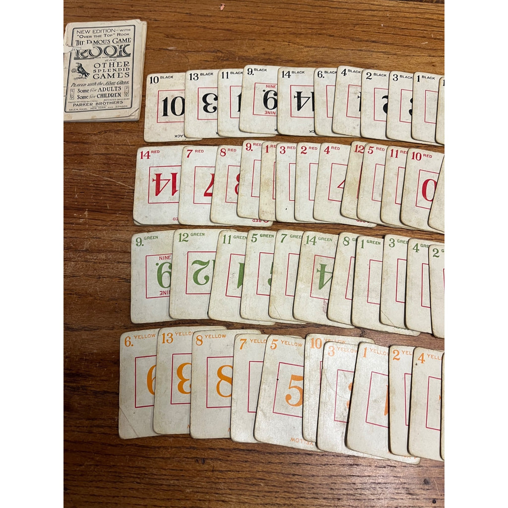 Antique c1918 Dixie Rook Card Game w/ Original Box - Parker Brothers