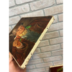 Vintage Bavarian Beer Drinker & Pipe Smoker Portrait Oil Paintings Signed Pair