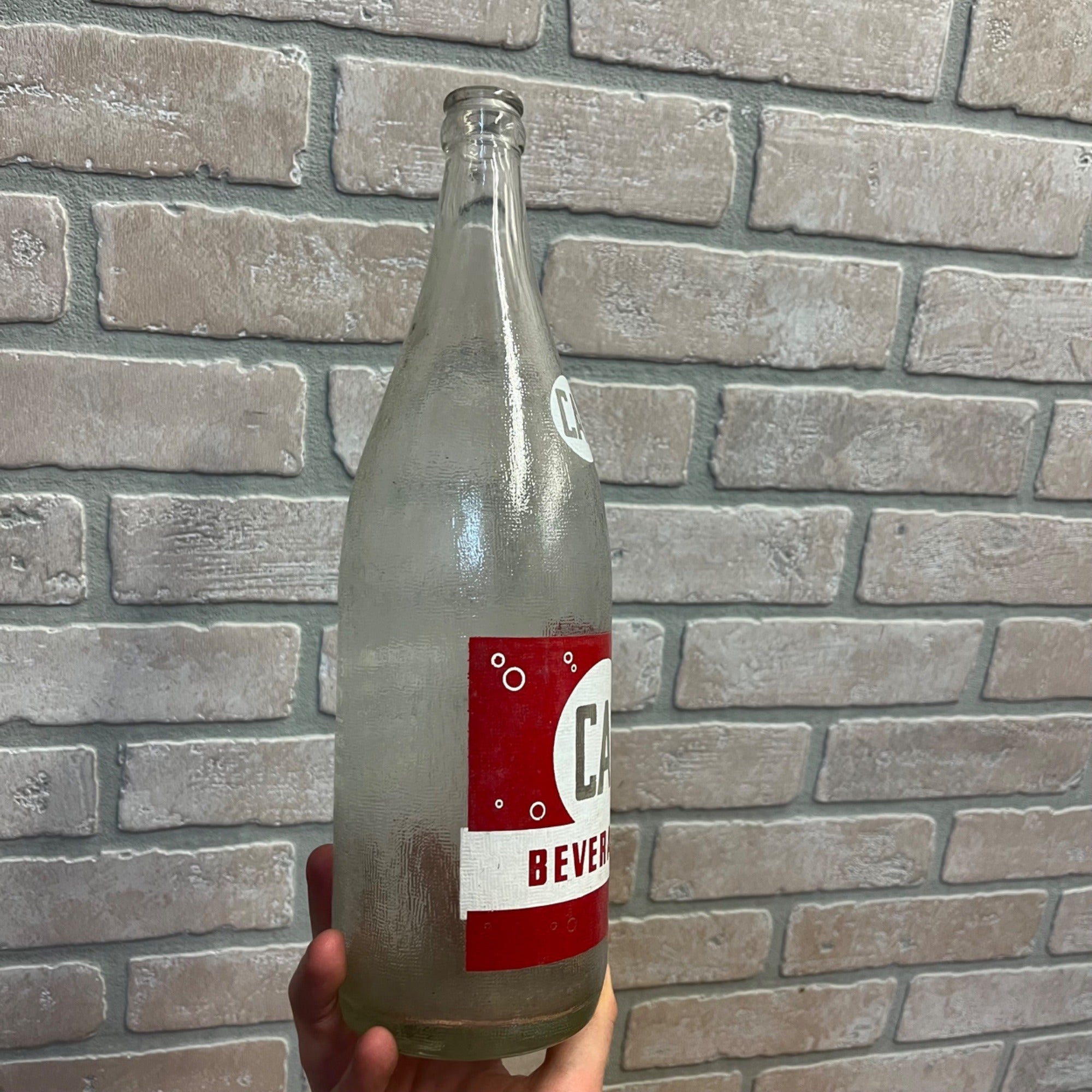 Cal Beverages Binder Oshkosh Wis 32 Ounce Soda Bottle