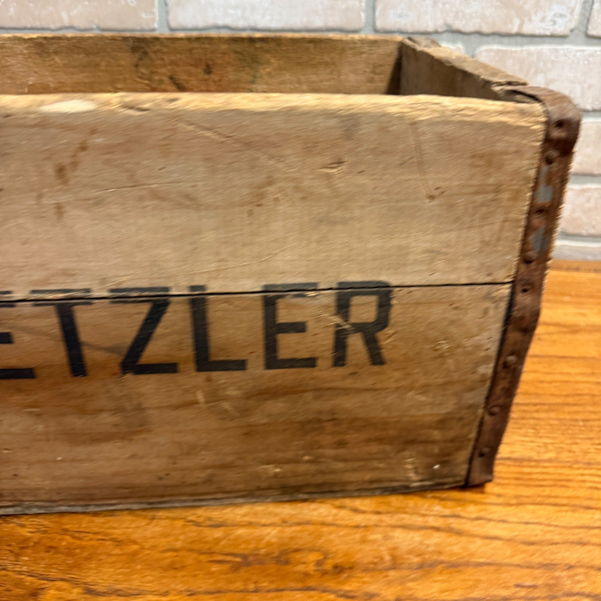 Theo Dietzler Hartford, Wisconsin Vintage Wood Crate Advertising Soda
