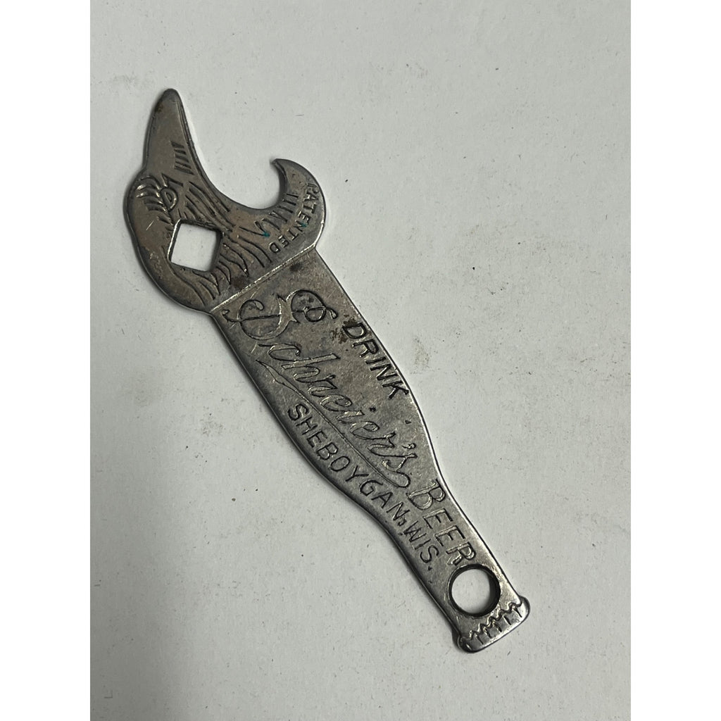 1910s Schreier Brew Edelbrau Beer Sheboygan WI Eagle Head Bottle Opener Figural