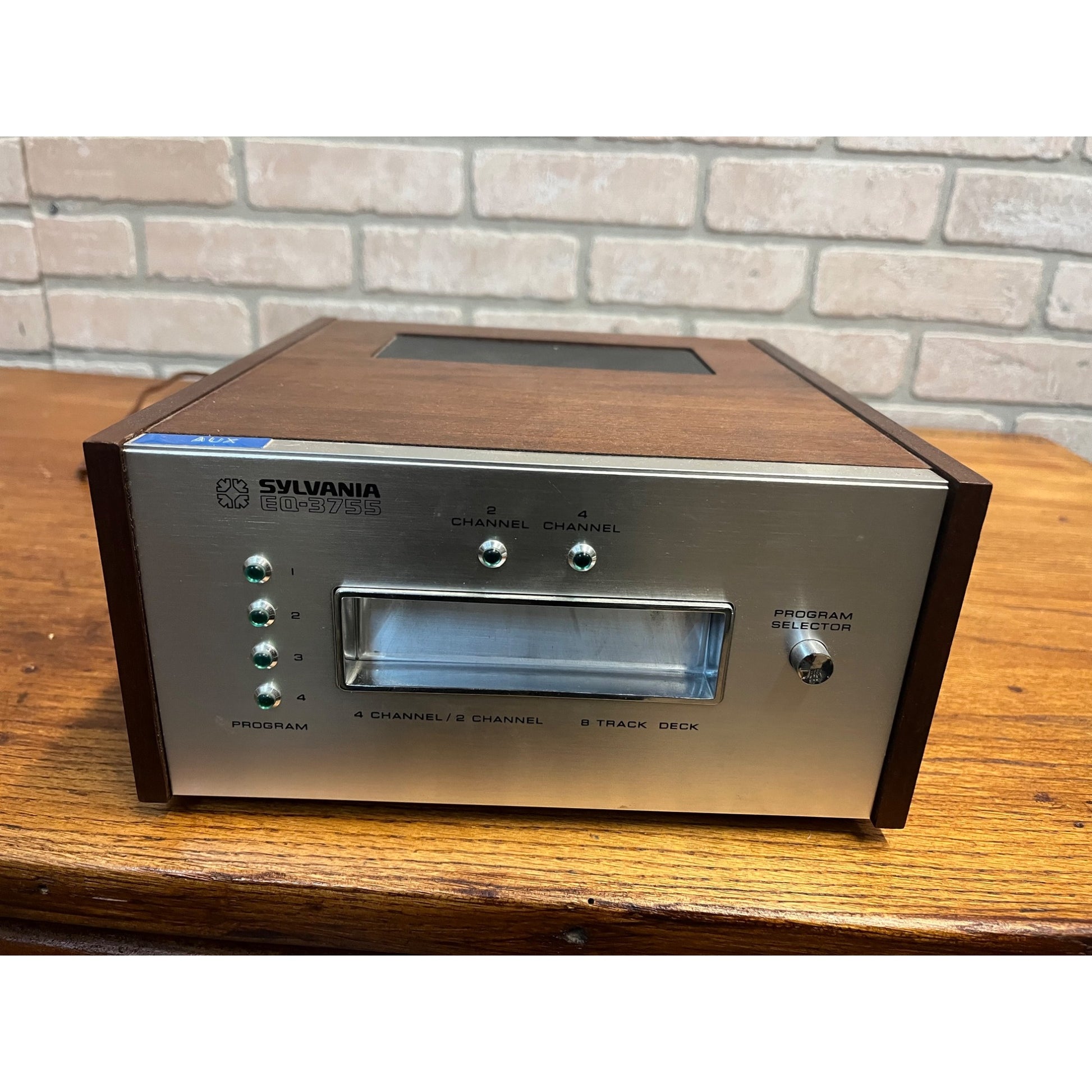 Vintage Sylvania Quad 8 Track Player EQ-3755 Quadraphonic Stereo - Working
