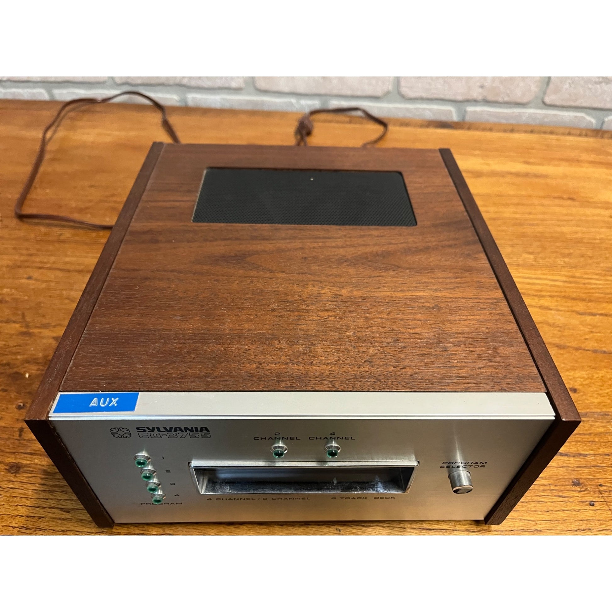 Vintage Sylvania Quad 8 Track Player EQ-3755 Quadraphonic Stereo - Working