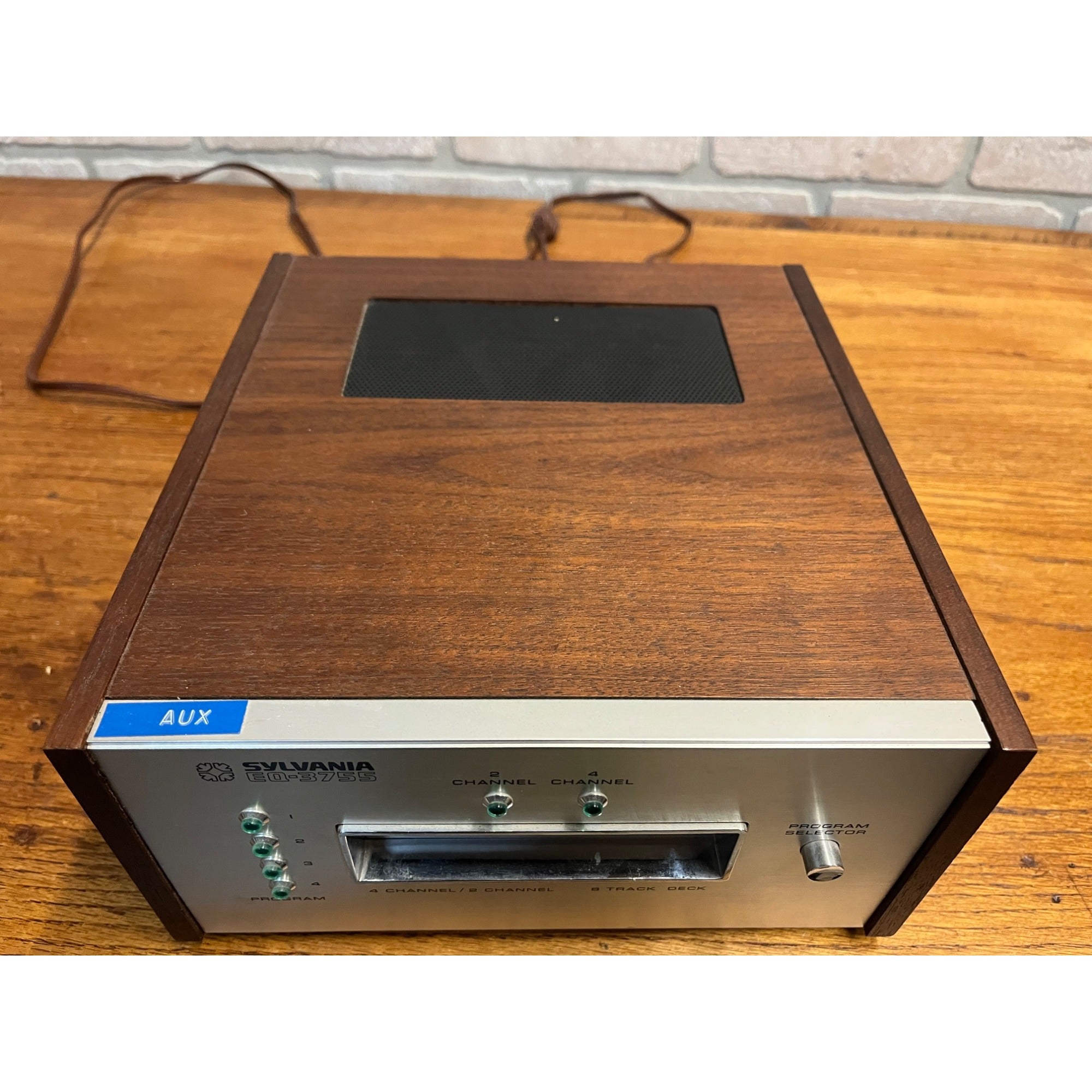 Vintage Sylvania Quad 8 Track Player EQ-3755 Quadraphonic Stereo - Working