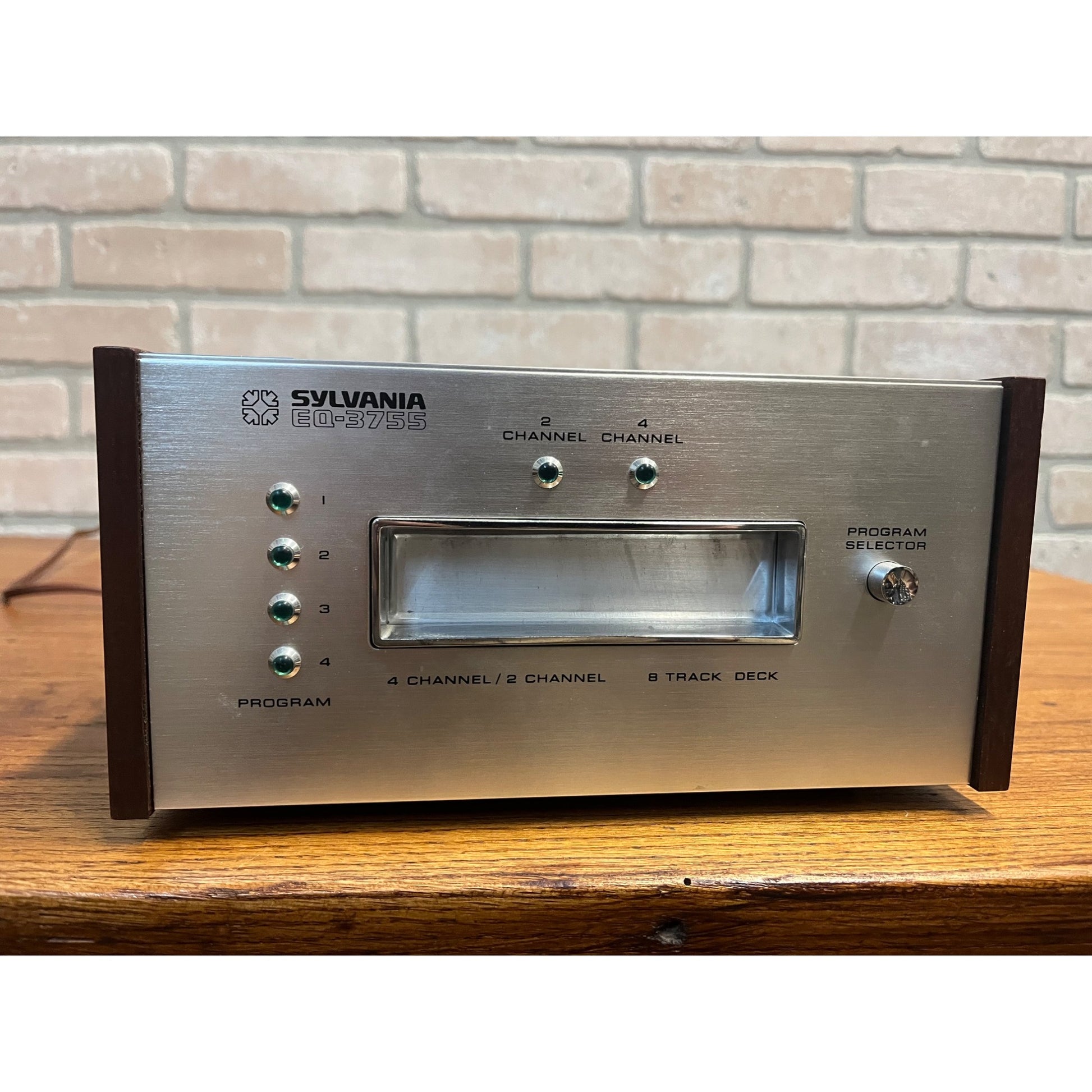 Vintage Sylvania Quad 8 Track Player EQ-3755 Quadraphonic Stereo - Working