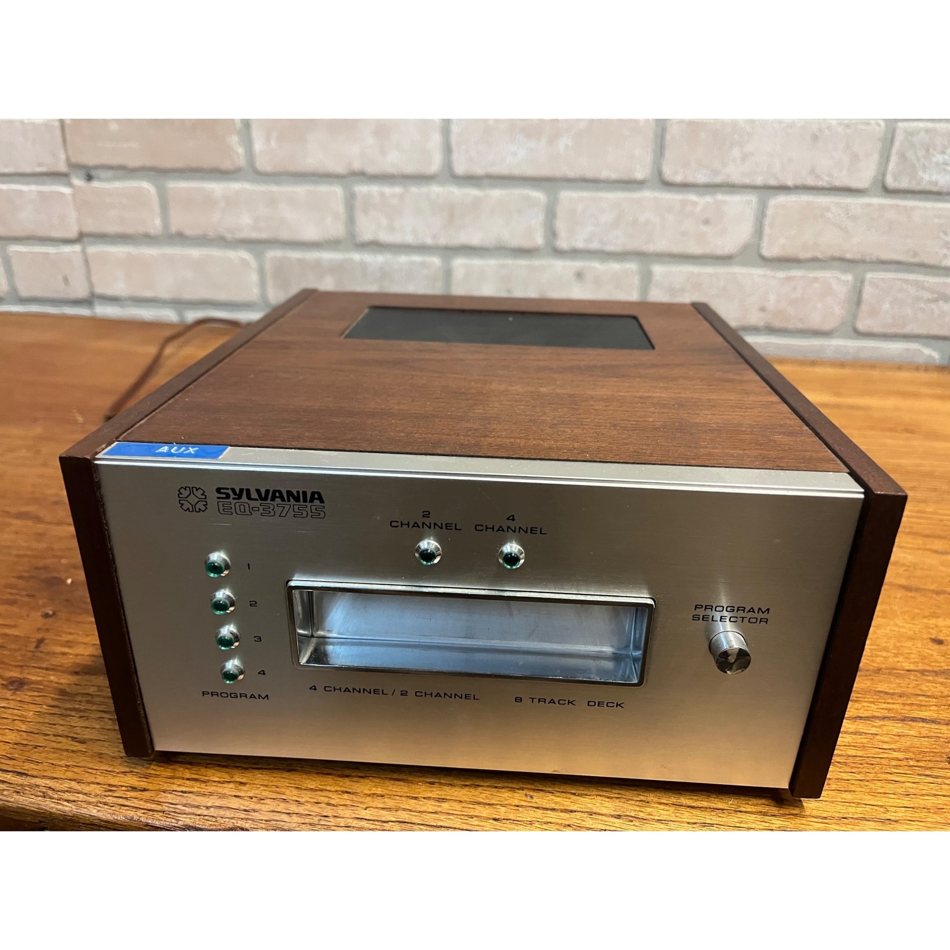 Vintage Sylvania Quad 8 Track Player EQ-3755 Quadraphonic Stereo - Working