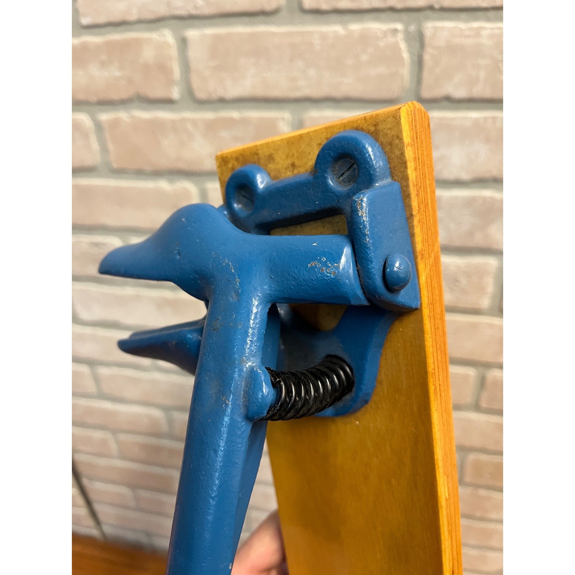 Vintage Cast Iron Wall Mount Nut Cracker or Cork Press Tool Antique